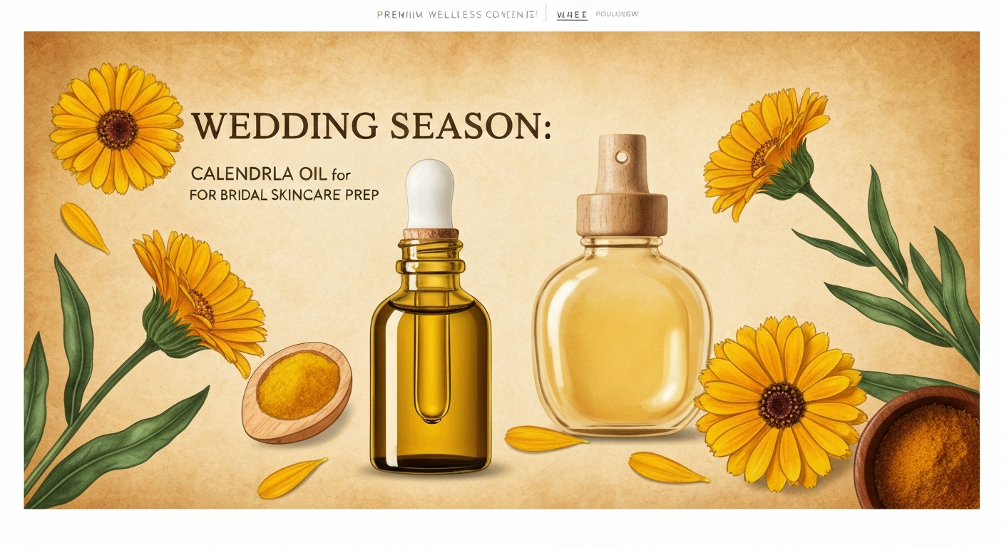 Wedding Season: Calendula Oil for Bridal Skincare Prep