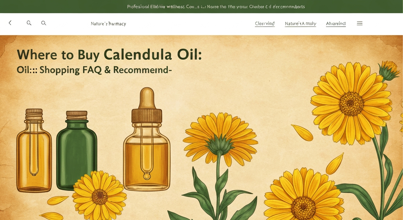 Where to Buy Calendula Oil: Shopping FAQ & Recommendations